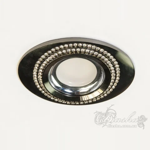 Врізний точковий світильник Diasha 0004BK MR16, 40W, чорний, IP20