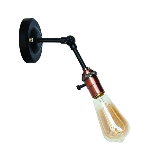 Бра настенное Levistella 752WF1905-1, E27, до 60 Вт, черный, медный патрон