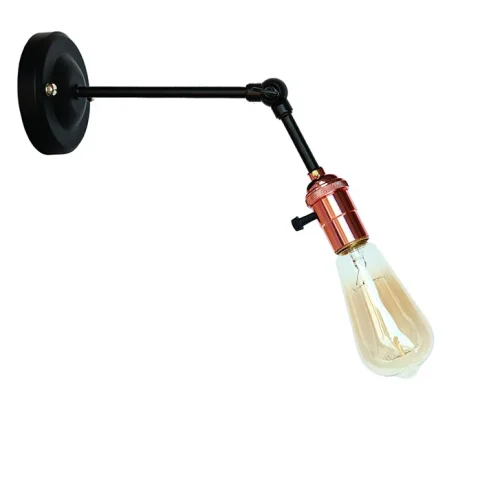 Настенное бра Levistella 752WM1906-1, E27, черное, розовое золото