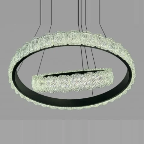 Люстра лед підвісна Linisoln 1532-60*40 BK метал, акрил, LED-стрічка, 60*40 см, 90 Вт Люстра лед підвісна Linisoln 1532-60*40 BK метал, акрил, LED-стрічка, 60*40 см, 90 Вт