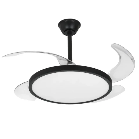 Люстра вентилятор стельова LED Levistella 7943043 (42) BK, 40W, чорний, сучасний стиль з пультом