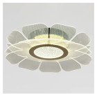 Декоративна стельова LED-люстра Artlight 1032-450 GD+BK у формі квітки з прозорими акриловими пелюстками