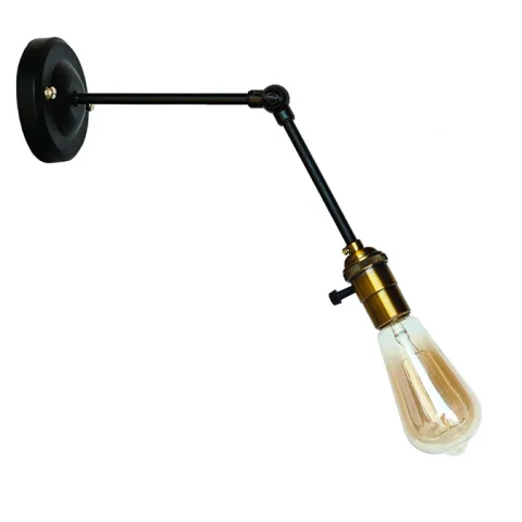 Бра Levistella 752WR1902-1, E27, 60W, чорне з золотим патроном