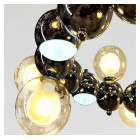 Велика дизайнерська люстра Artlight 1117/15 з 15 скляними плафонами-кулями та LED-підсвічуванням Велика дизайнерська люстра Artlight 1117/15 з 15 скляними плафонами-кулями та LED-підсвічуванням