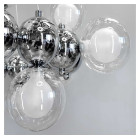 Велика дизайнерська люстра Artlight 1117/15 з 15 скляними плафонами-кулями та LED-підсвічуванням Велика дизайнерська люстра Artlight 1117/15 з 15 скляними плафонами-кулями та LED-підсвічуванням