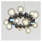 Велика дизайнерська люстра Artlight 1117/15 з 15 скляними плафонами-кулями та LED-підсвічуванням Велика дизайнерська люстра Artlight 1117/15 з 15 скляними плафонами-кулями та LED-підсвічуванням
