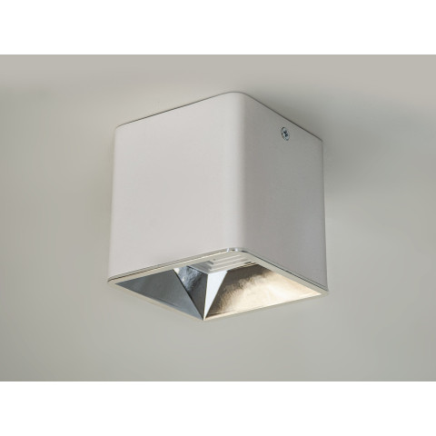 Світильник накладний точковий LED Diasha 116S-90-WH+SL, 10W, білий, для коридору, вітальні, спальні
