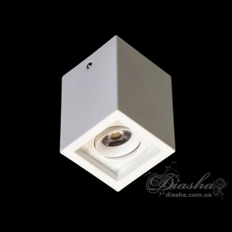 Світильник накладний поворотний LED Diasha 136F-WH, 10W, 550lm, білий