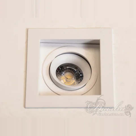Світильник врізний LED Diasha 136H-WH 10W, білий, квадратний, поворотний, 1×LED, IP20