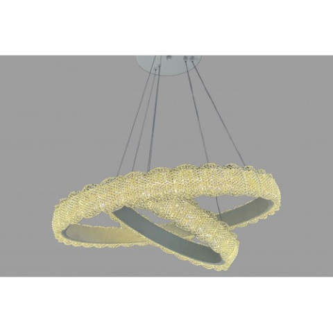 Люстра лед підвісна Linisoln 1532-60*40 WH метал, акрил, білий, LED-стрічка, 90 Вт