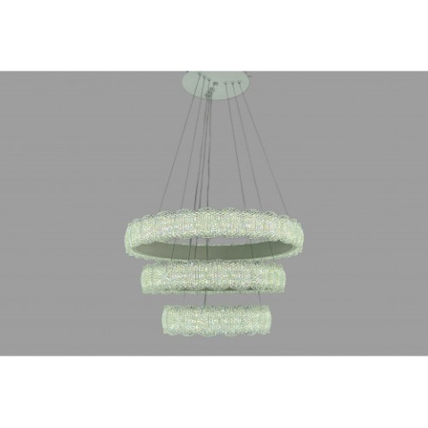 Люстра підвісна Linisoln 1533-50*40*30 WH метал, акрил, білий, 3 лампи