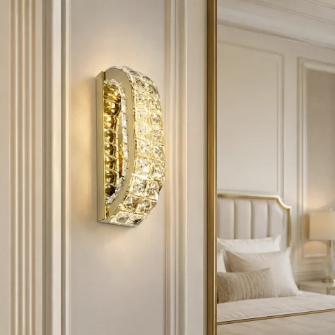 Світлодіодне кришталеве бра Artlight 88157/300-WALL-GD, золото, 25 Вт Світлодіодне кришталеве бра Artlight 88157/300-WALL-GD, золото, 25 Вт