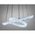 Сучасна підвісна LED люстра Diasha 1712/500+300ABK для спальні та вітальні, чорна, 2 кільця, 54 W, освітлення 10-16 м2 Сучасна підвісна LED люстра Diasha 1712/500+300ABK для спальні та вітальні, чорна, 2 кільця, 54 W, освітлення 10-16 м2