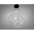 Підвісна LED люстра до 30 м2 Diasha 1712/800+600+400ABK, три кільця, чорна, 125 W Підвісна LED люстра до 30 м2 Diasha 1712/800+600+400ABK, три кільця, чорна, 125 W