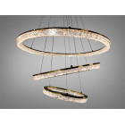 Підвісна LED люстра Diasha 1712/800+600+400G з трьома кільцями, золото, 125 W, освітлення 10-25 м2 Підвісна LED люстра Diasha 1712/800+600+400G з трьома кільцями, золото, 125 W, освітлення 10-25 м2