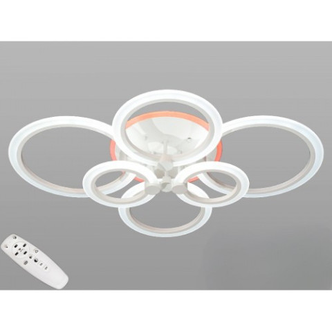 Люстра лед з пультом Linisoln 1888-6 WH LED-3 метал, акрил, білий, 3 лампи