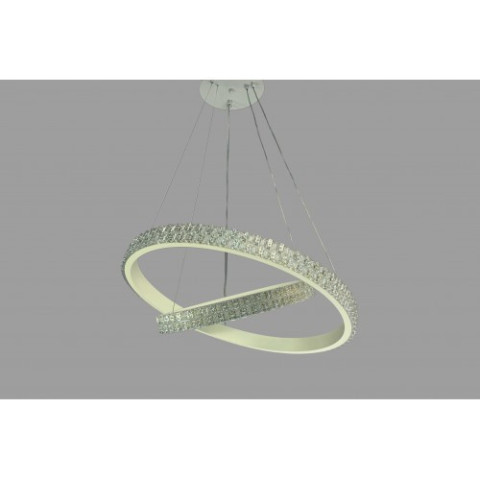 Підвісна люстра LED у спальню Linisoln 1956-60*40 WH метал, акрил, діаметр 60*40 см, висота 50-120 см, потужність 80 Вт, Підвісна люстра LED у спальню Linisoln 1956-60*40 WH метал, акрил, діаметр 60*40 см, висота 50-120 см, потужність 80 Вт,