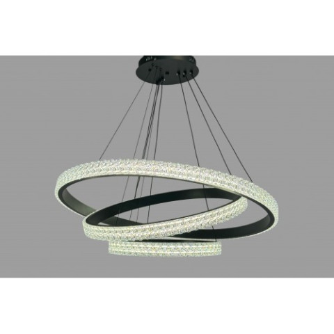 Підвісна люстра LED у вітальню Linisoln 1956-80*60*40 BK метал, акрил, LED-стрічка, 80*60*40 см, потужність 140 Вт Підвісна люстра LED у вітальню Linisoln 1956-80*60*40 BK метал, акрил, LED-стрічка, 80*60*40 см, потужність 140 Вт