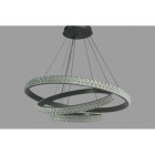 Підвісна люстра LED у вітальню Linisoln 1956-80*60*40 BK метал, акрил, LED-стрічка, 80*60*40 см, потужність 140 Вт
