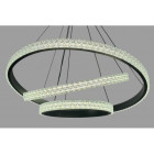 Підвісна люстра LED у вітальню Linisoln 1956-80*60*40 BK метал, акрил, LED-стрічка, 80*60*40 см, потужність 140 Вт