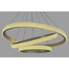 Підвісна люстра LED у зал Linisoln 1956 металевий Champagne Metallic LED-стрічка 80*60*40 см 140 Вт Підвісна люстра LED у зал Linisoln 1956 металевий Champagne Metallic LED-стрічка 80*60*40 см 140 Вт