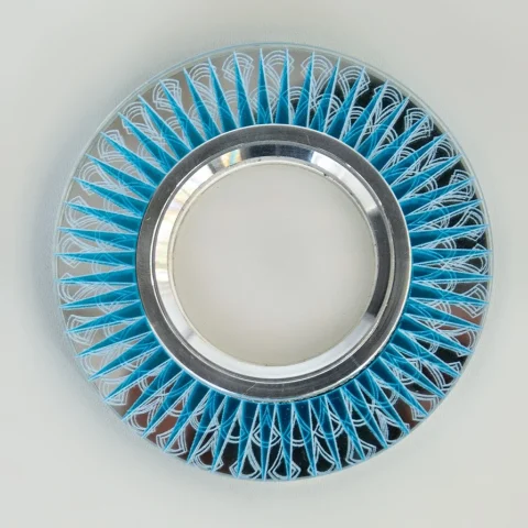 Вбудований точковий світильник LED Diasha 20-532BL, 40W, блакитне скло, IP20