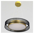 Підвісний круглий LED-світильник Artlight 2003/X4 чорний із золотим сатином та трьома режимами світла Підвісний круглий LED-світильник Artlight 2003/X4 чорний із золотим сатином та трьома режимами світла