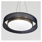Підвісний круглий LED-світильник Artlight 2003/X4 чорний із золотим сатином та трьома режимами світла Підвісний круглий LED-світильник Artlight 2003/X4 чорний із золотим сатином та трьома режимами світла