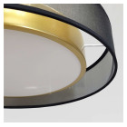 Підвісний круглий LED-світильник Artlight 2003/X4 чорний із золотим сатином та трьома режимами світла Підвісний круглий LED-світильник Artlight 2003/X4 чорний із золотим сатином та трьома режимами світла