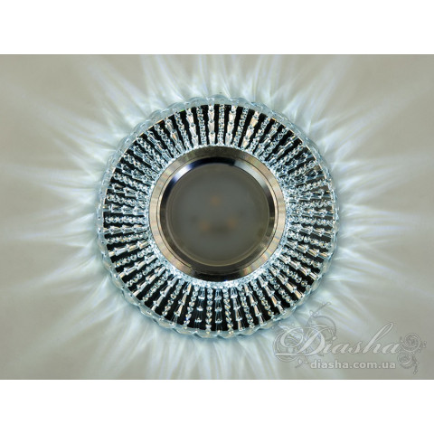 Точковий світильник LED Diasha 2103B WH MR16, 40W, IP20, метал, скло, сучасний стиль для дому