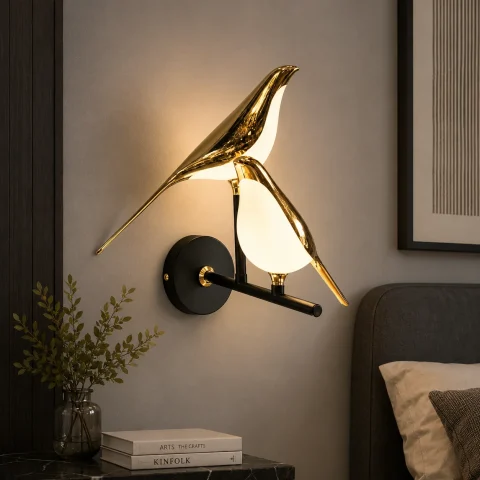 Світлодіодне бра пташки Artlight 21130/2WGD, 2 × 7 Вт, чорний + золото Світлодіодне бра пташки Artlight 21130/2WGD, 2 × 7 Вт, чорний + золото