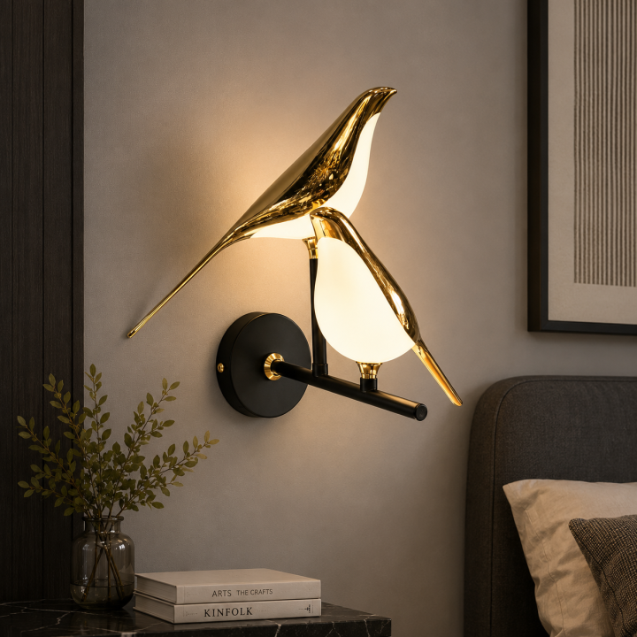 Світлодіодне бра пташки Artlight 21130/2WGD, 2 × 7 Вт, чорний + золото Світлодіодне бра пташки Artlight 21130/2WGD, 2 × 7 Вт, чорний + золото