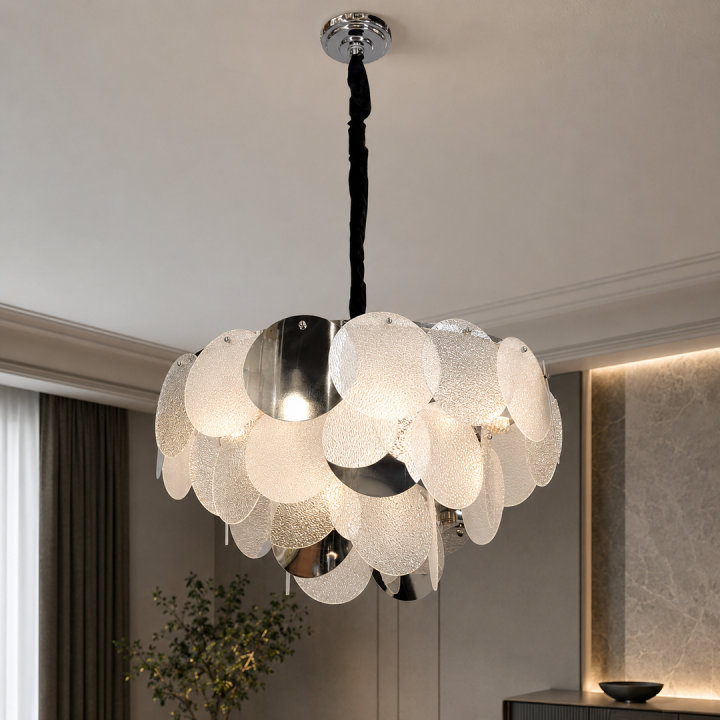 Декоративна підвісна люстра Artlight 21822/600CH хромована на 14 ламп E14 з прозорим і матовим білим склом. Декоративна підвісна люстра Artlight 21822/600CH хромована на 14 ламп E14 з прозорим і матовим білим склом.