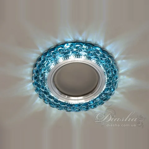 Точковий вбудований LED світильник Diasha 2235S-BK MR16, 40W, скло (1 лампа)