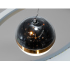 Стельова люстра LED Diasha 2391-600+400GR 85W, сіра, для кафе, вітальні, спальні Стельова люстра LED Diasha 2391-600+400GR 85W, сіра, для кафе, вітальні, спальні