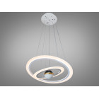 Стельова люстра LED Diasha 2391-600+400WH, 85W, 4675 лм, білий, сучасний стиль для низьких стель Стельова люстра LED Diasha 2391-600+400WH, 85W, 4675 лм, білий, сучасний стиль для низьких стель