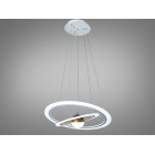 Стельова люстра LED Diasha 2391-600+400WH, 85W, 4675 лм, білий, сучасний стиль для низьких стель Стельова люстра LED Diasha 2391-600+400WH, 85W, 4675 лм, білий, сучасний стиль для низьких стель