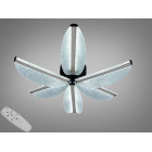 Елегантна стельова LED люстра Diasha 2407/6L CG хром 75W з пультом диммер 67 см 12–20 м2 Елегантна стельова LED люстра Diasha 2407/6L CG хром 75W з пультом диммер 67 см 12–20 м2