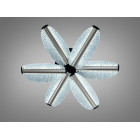 Сучасна LED люстра Diasha 2407/6S CG з акриловими пелюстками та пультом Сучасна LED люстра Diasha 2407/6S CG з акриловими пелюстками та пультом