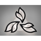 Люстра стельова LED Diasha 2455/3BK, 55W, 3200K-6500K, чорний акрил, сучасний стиль, з пультом, диммер