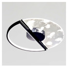 Світлодіодна люстра стельова Artlight 2470/500BK з візерунковим акриловим розсіювачем, 48W Світлодіодна люстра стельова Artlight 2470/500BK з візерунковим акриловим розсіювачем, 48W