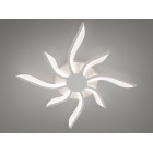 Стельовий світильник LED Diasha 2480/4+4WH, 65W, 3200K-6500K, білий акрил, сучасний стиль для дому