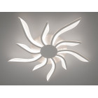 Люстра стельова LED Diasha 2480/5+5WH, 82W, 3200K-6500K, білий метал, сучасний стиль, пульт управління, акрилові елементи Люстра стельова LED Diasha 2480/5+5WH, 82W, 3200K-6500K, білий метал, сучасний стиль, пульт управління, акрилові елементи