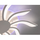 Люстра стельова LED Diasha 2480/5+5WH, 82W, 3200K-6500K, білий метал, сучасний стиль, пульт управління, акрилові елементи Люстра стельова LED Diasha 2480/5+5WH, 82W, 3200K-6500K, білий метал, сучасний стиль, пульт управління, акрилові елементи