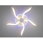 Люстра стельова LED Diasha 2480/5WH, 53W, 3200K-6500K, білий метал, сучасний стиль для дому Люстра стельова LED Diasha 2480/5WH, 53W, 3200K-6500K, білий метал, сучасний стиль для дому