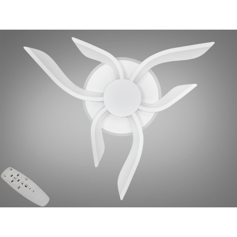 Світильник LED Diasha 2481/3+3WH, 52W, 3200K-6500K, білий метал, сучасний стиль для дому