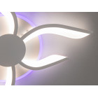 Світильник LED Diasha 2481/3+3WH, 52W, 3200K-6500K, білий метал, сучасний стиль для дому Світильник LED Diasha 2481/3+3WH, 52W, 3200K-6500K, білий метал, сучасний стиль для дому