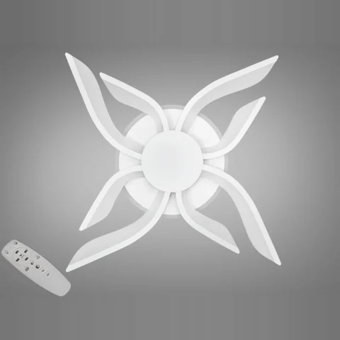 Люстра стельова LED Diasha 2481/4+4WH, 67W, 3200K-6500K, білий акрил