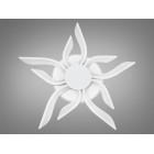 Стельовий світильник LED Diasha 2482/5+5WH, 82W, 3200K-6500K, білий метал, сучасний стиль, з пультом управління