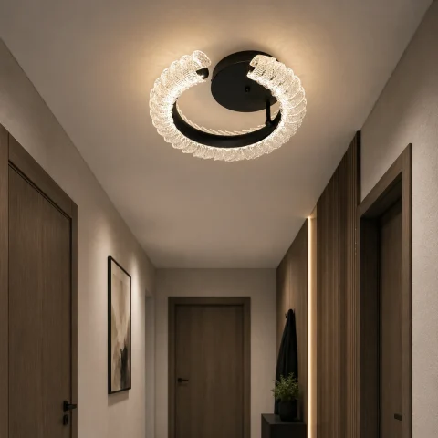 LED светильник Diasha 2509/400BK с пультом и диммером (кольцевая форма), черный